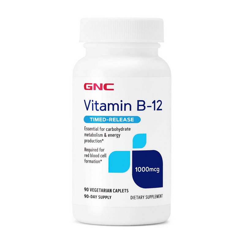 Vitamin B-12 1000 mcg Timed-Release (90 veg caplets) Vitamin B-12 1000 mcg Timed-Release (90 veg caplets)