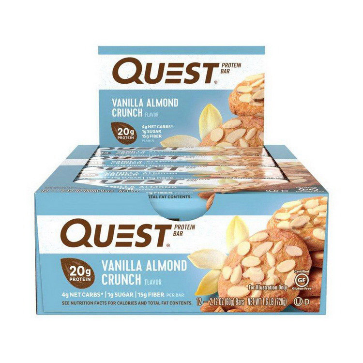 QuestBar Vanilla Almond Crunch (12 x 60 g) QuestBar Vanilla Almond Crunch (12 x 60 g)