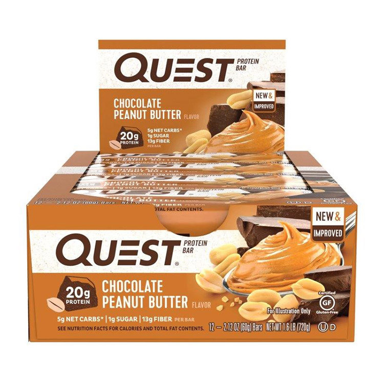 QuestBar Chocolate Peanut Butter (12 x 60 g) QuestBar Chocolate Peanut Butter (12 x 60 g)
