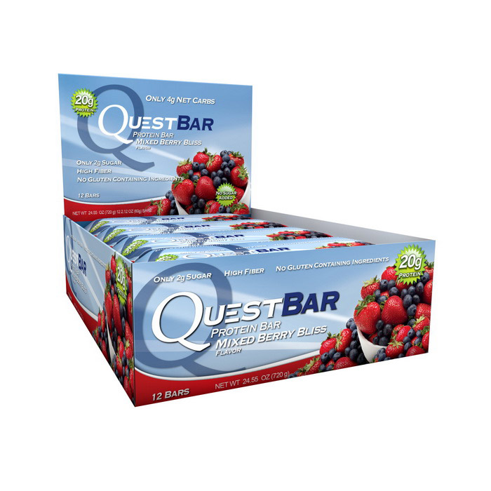 QuestBar Mixed Berry Bliss (12 x 60 g) QuestBar Mixed Berry Bliss (12 x 60 g)