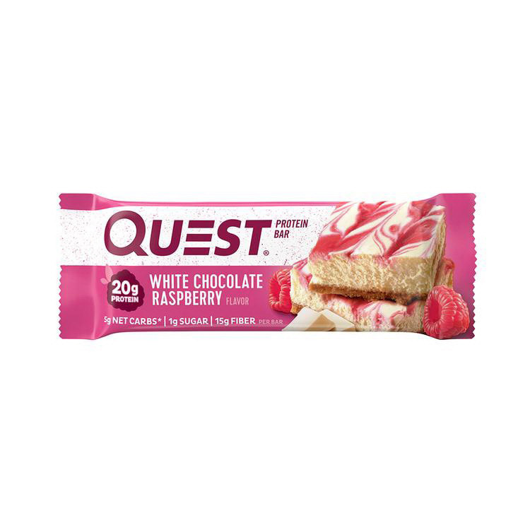 QuestBar White Choc Raspberry (1 x 60 g) QuestBar White Choc Raspberry (1 x 60 g)