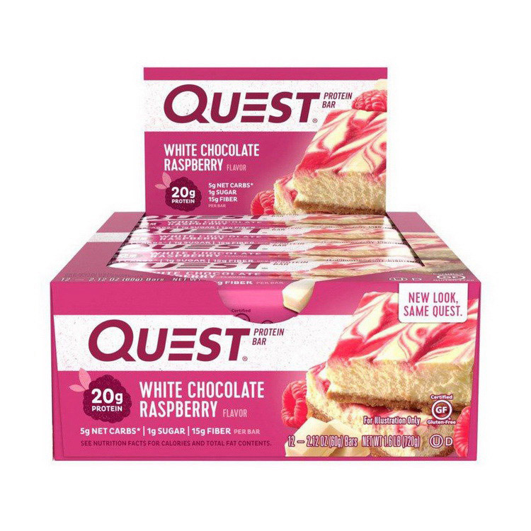 QuestBar White Choc Raspberry (12 x 60 g) QuestBar White Choc Raspberry (12 x 60 g)
