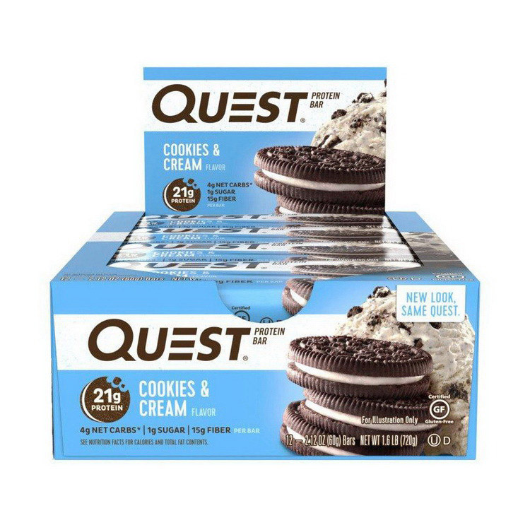 QuestBar Cookies & Cream (12 x 60 g) QuestBar Cookies & Cream (12 x 60 g)