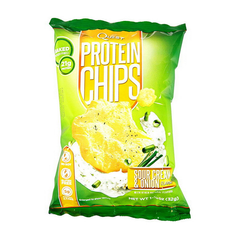 Quest Protein Chips Sour Cream Onion (1 x 32 g) Quest Protein Chips Sour Cream Onion (1 x 32 g)