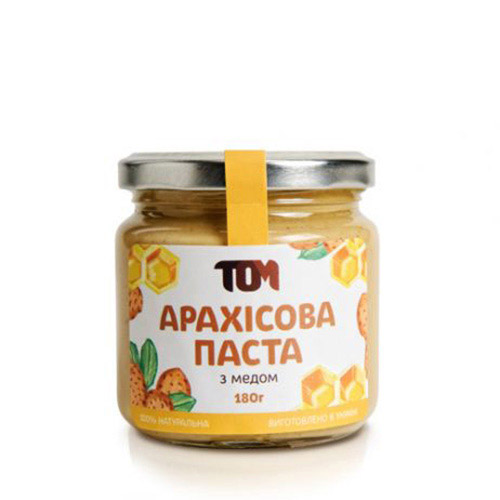 Арахисовое масло с медом (180 г) Арахисовое масло с медом (180 г)