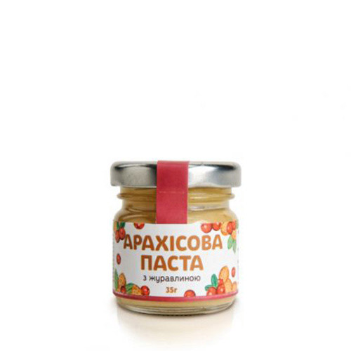 Арахисовое масло с клюквой (35 г) Арахисовое масло с клюквой (35 г)