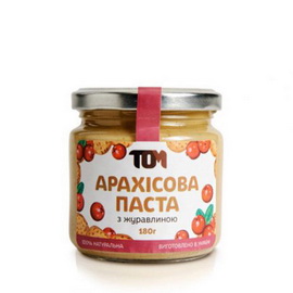 Арахисовое масло с клюквой (180 г)