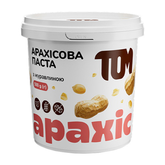 Арахисовое масло с клюквой (500 г) Арахисовое масло с клюквой (500 г)