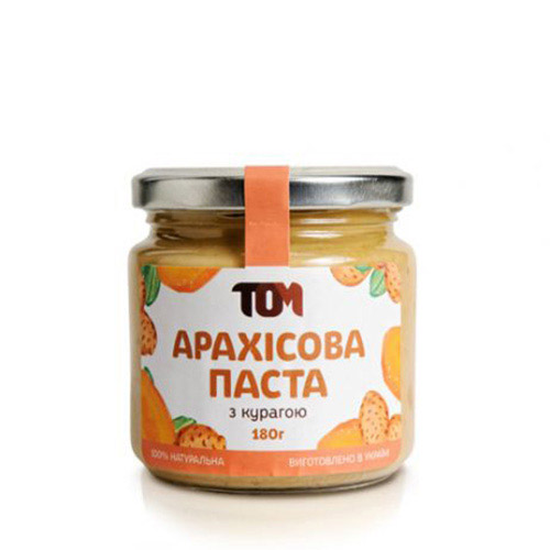 Арахисовое масло с курагой (180 г) Арахисовое масло с курагой (180 г)