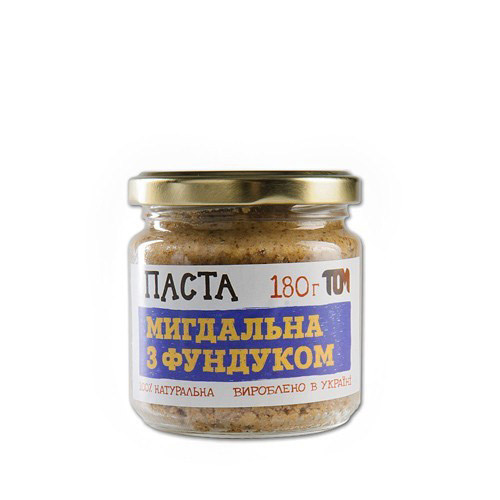 Паста мигдальная с фундуком (180 г) Паста мигдальная с фундуком (180 г)