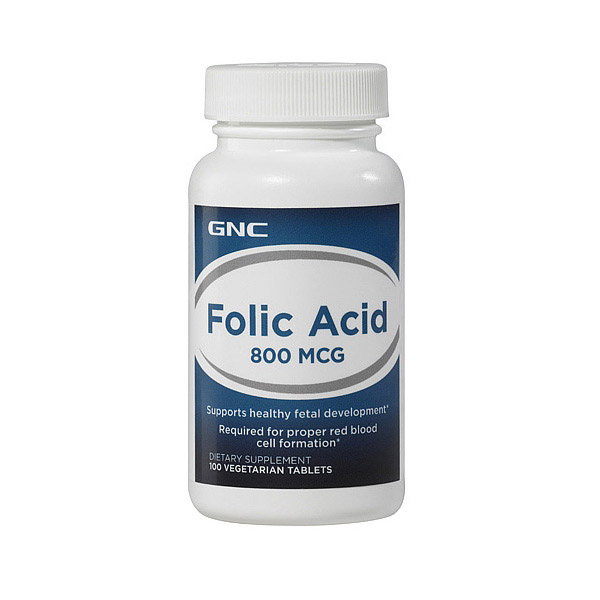 Folic Acid 800 mcg (100 veg tabs) Folic Acid 800 mcg (100 veg tabs)