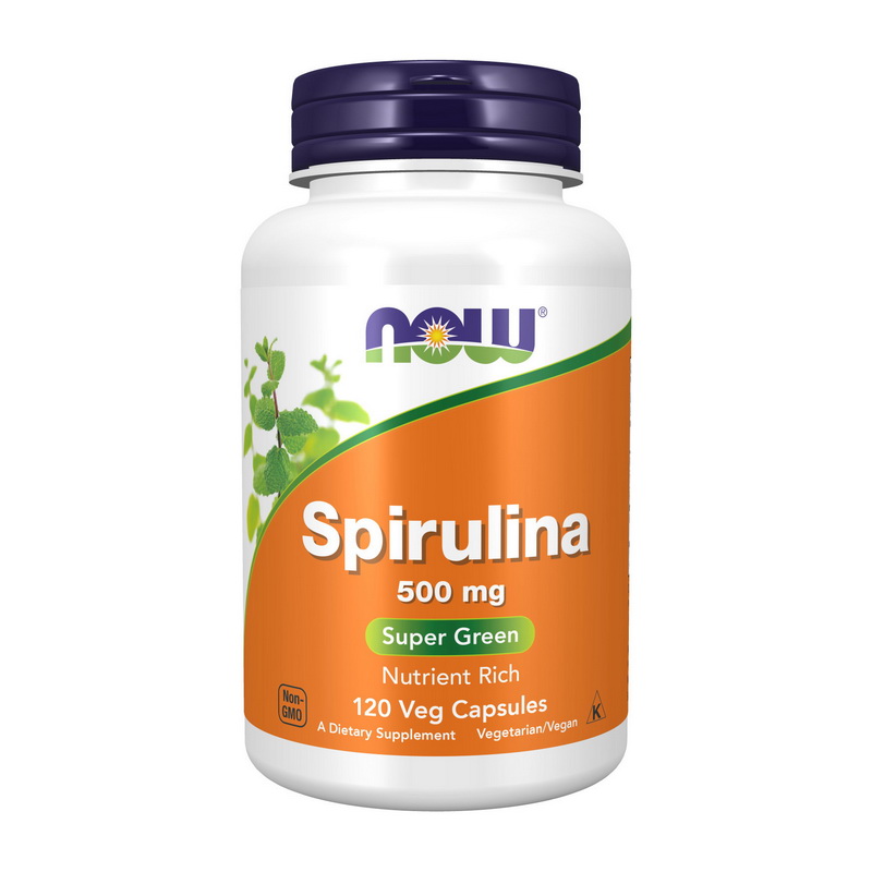 Natural Spirulina 500 mg (120 veg caps) Natural Spirulina 500 mg (120 veg caps)