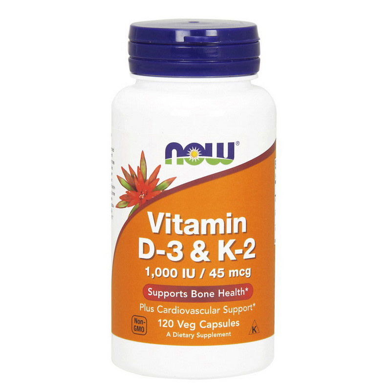 Vitamin D-3 & K-2 1000 IU/45 mcg (120 veg caps) Vitamin D-3 & K-2 1000 IU/45 mcg (120 veg caps)