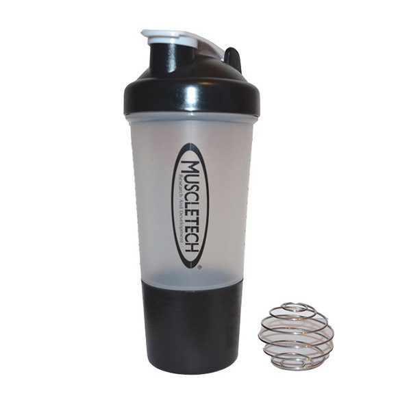 Shaker with Metal Ball 2 in 1 Black (500 ml) Shaker with Metal Ball 2 in 1 Black (500 ml)