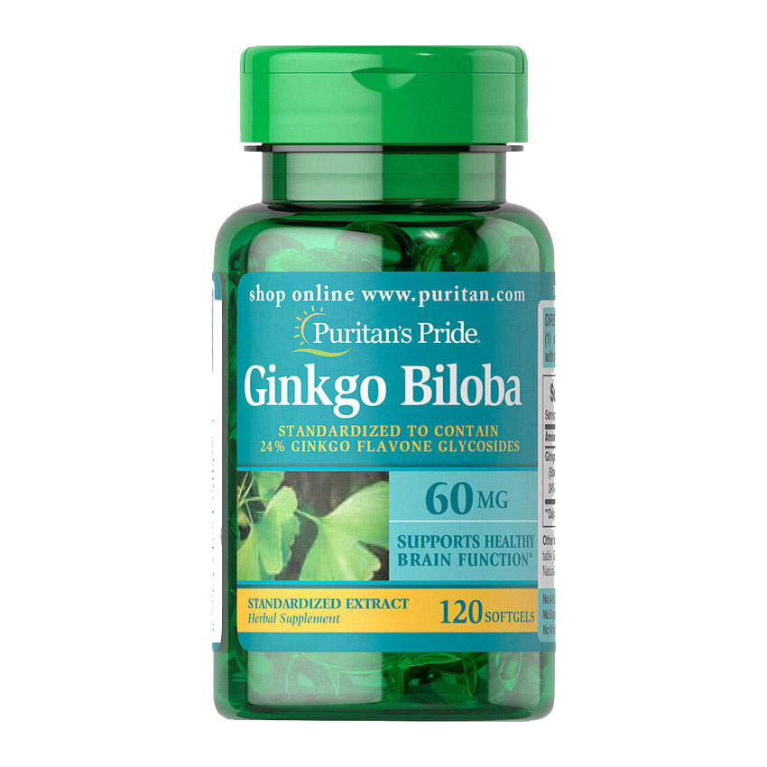 Ginkgo Biloba 60 mg (120 softgels) Ginkgo Biloba 60 mg (120 softgels)