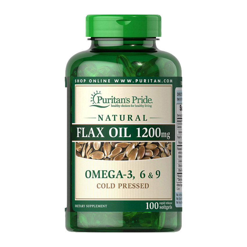 Flax Oil 1200 mg Omega 3-6-9 (100 softgels) Flax Oil 1200 mg Omega 3-6-9 (100 softgels)
