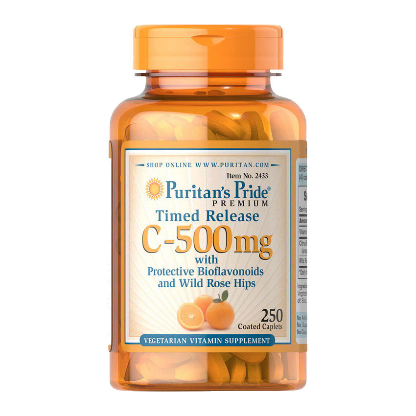 Vitamin C-500 mg with Rose Hips Timed Release (100 caplets) Vitamin C-500 mg with Rose Hips Timed Release (100 caplets)