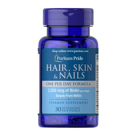 Hair, Skin & Nails One Per Day Formula (30 softgels)