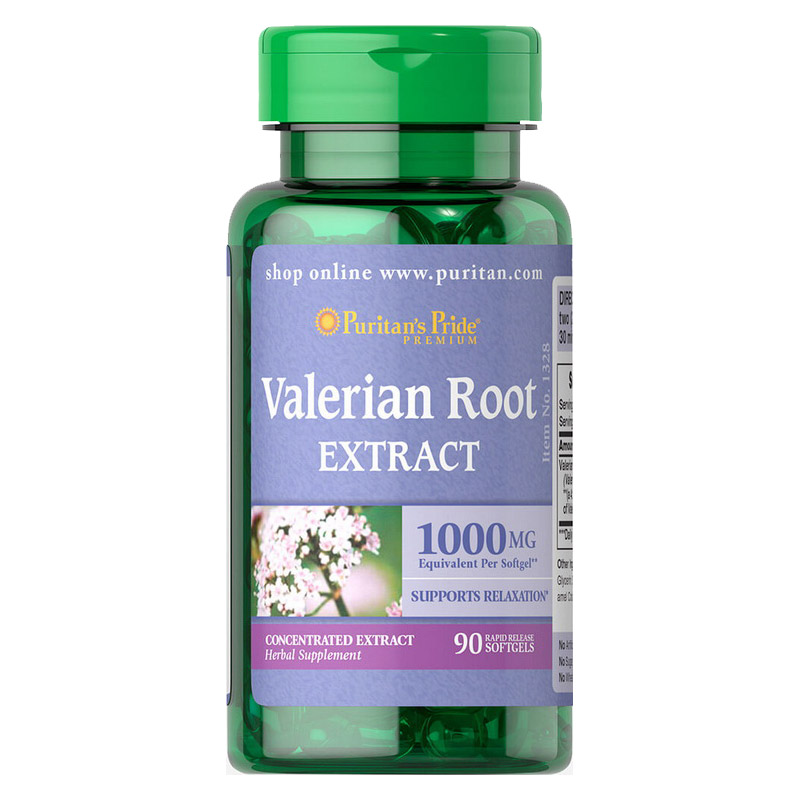Valerian Root Extract 1000 mg (90 softgels) Valerian Root Extract 1000 mg (90 softgels)