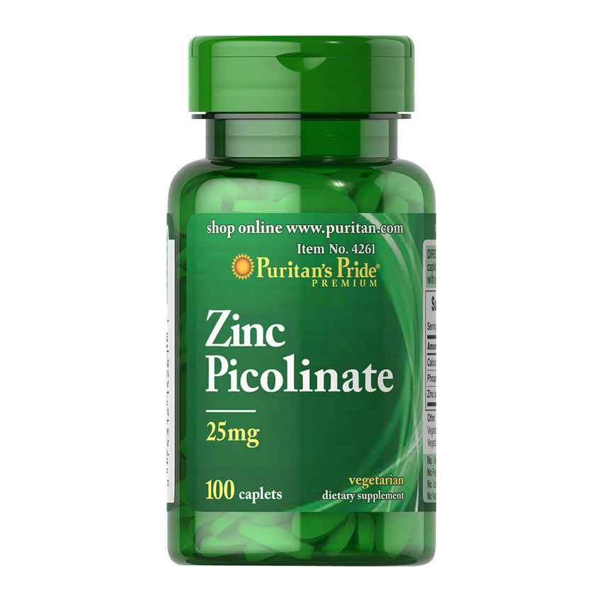 Zinc Picolinate 25 mg (100 caplets) Zinc Picolinate 25 mg (100 caplets)