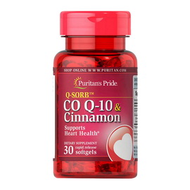 Q-SORB Co Q-10 & Cinnamon (30 softgels)