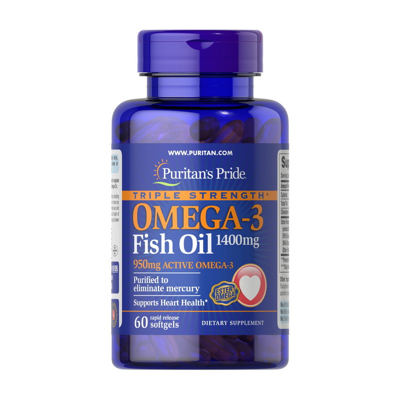 Triple Strength Omega-3 Fish Oil 1400 mg (60 softgels) Triple Strength Omega-3 Fish Oil 1400 mg (60 softgels)