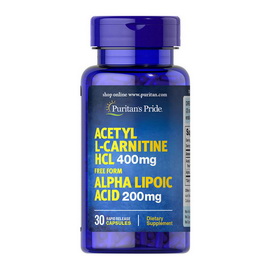 Acetyl L-Carnitine HCl with Alpha Lipoic Acid (30 caps)