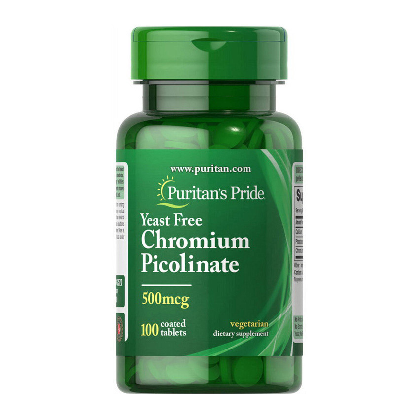 Chromium Picolinate 500 mcg Yeast Free (100 tabs) Chromium Picolinate 500 mcg Yeast Free (100 tabs)