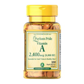 Vitamin A 2400 mcg (100 softgels)