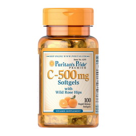 Vitamin C-500 mg with Rose Hips (100 softgels)