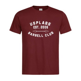 Barbell Club Fitted T-Shirt Red/White (S, M, L, XL, XXL)