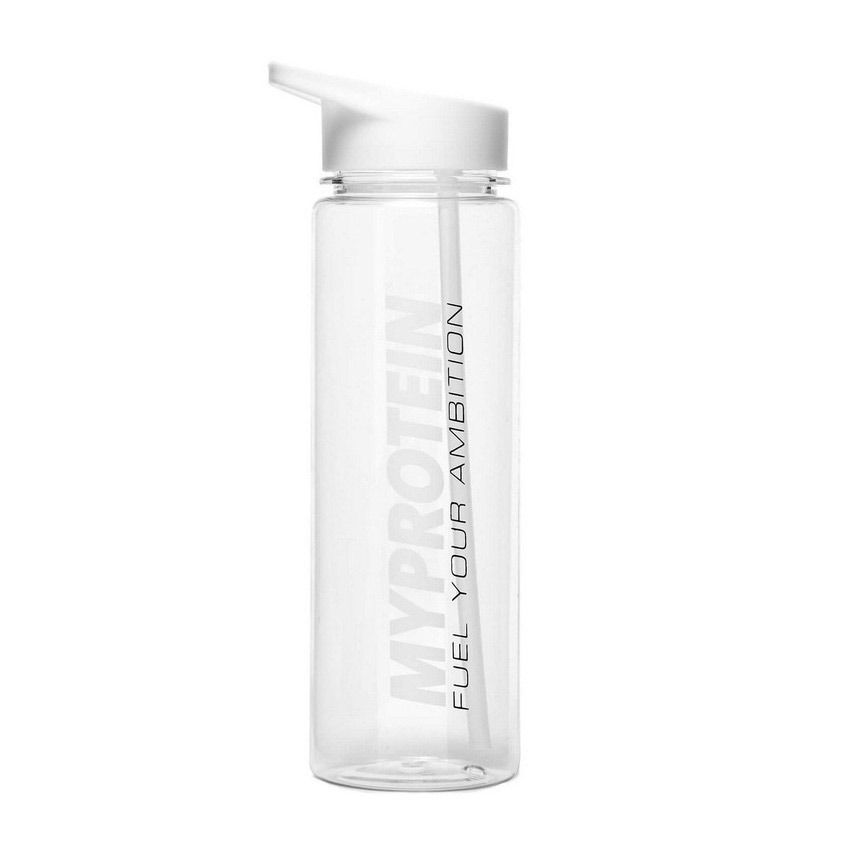 Myprotein Straw Water Bottle White Myprotein Straw Water Bottle White