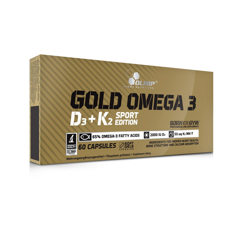 Gold Omega 3 D3+K2 Sport Edition (60 caps) Gold Omega 3 D3+K2 Sport Edition (60 caps)