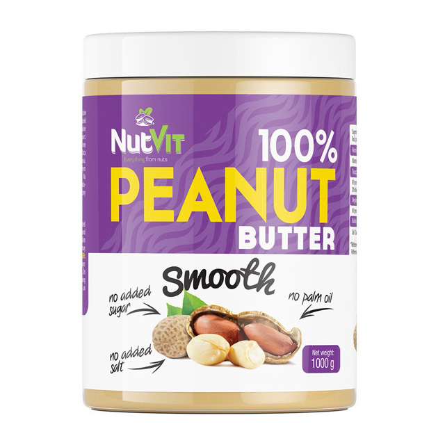 100% Peanut Butter Smooth (1 kg) 100% Peanut Butter Smooth (1 kg)