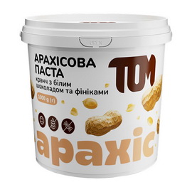 Арахисовое масло кранч с финиками и белым шоколадом (1 kg)