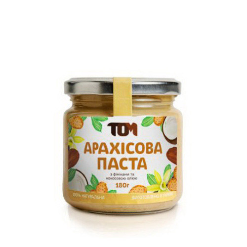 Арахисовое масло с финиками и кокосовым маслом (180 g) Арахисовое масло с финиками и кокосовым маслом (180 g)