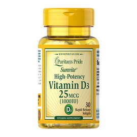 Vitamin D3 1000 IU (30 softgels)