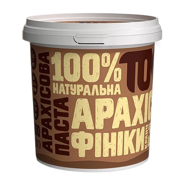 Арахисовое масло кранч с черным шоколадом и финиками (500 g) Арахисовое масло кранч с черным шоколадом и финиками (500 g)