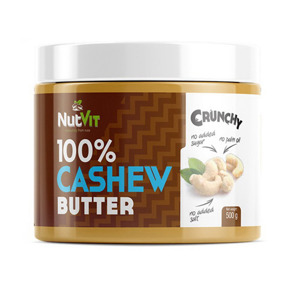 100% Cashew Butter Crunchy (500 g) 100% Cashew Butter Crunchy (500 g)