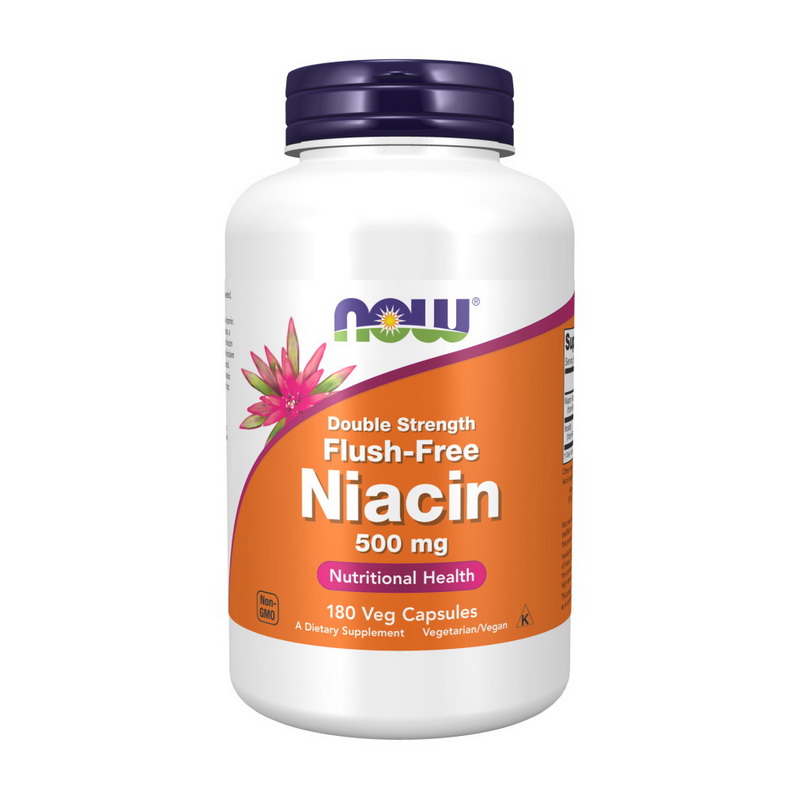 Niacin 500 mg Flush-Free Double Strength (180 veg caps) Niacin 500 mg Flush-Free Double Strength (180 veg caps)