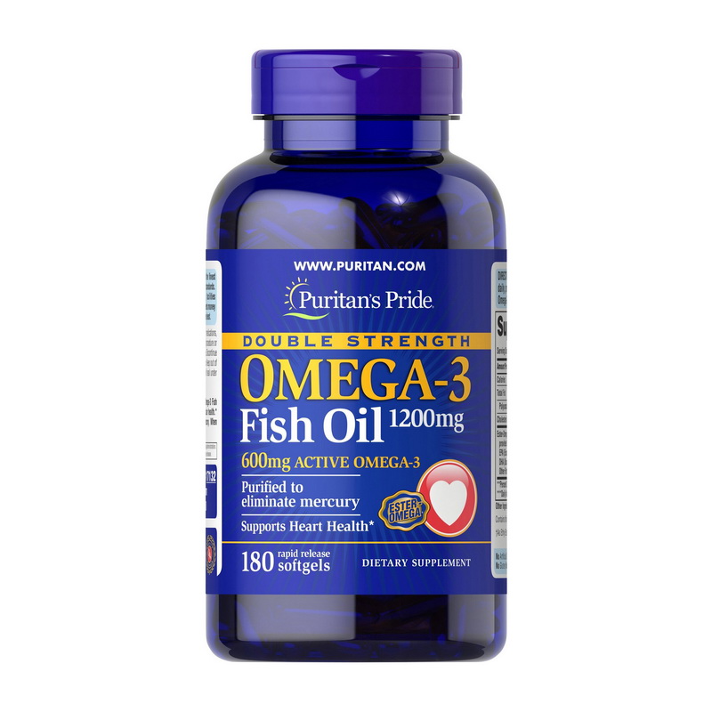 Omega-3 Fish Oil 1200 mg Double Strength (180 softgels) Omega-3 Fish Oil 1200 mg Double Strength (180 softgels)