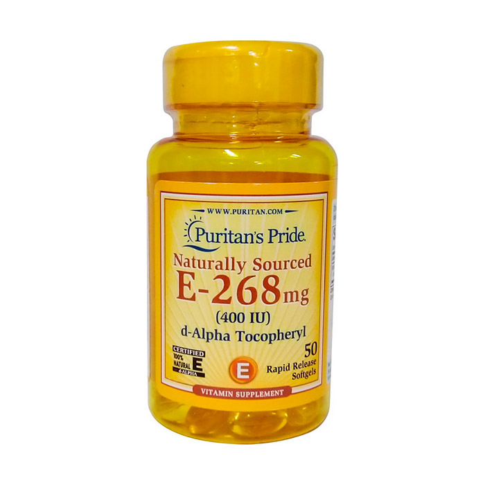 E-268 mg (400 IU) Naturally Sourced (50 softgels) E-268 mg (400 IU) Naturally Sourced (50 softgels)