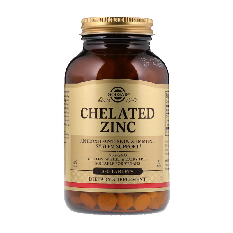 Chelated Zinc (250 tabs) Chelated Zinc (250 tabs)
