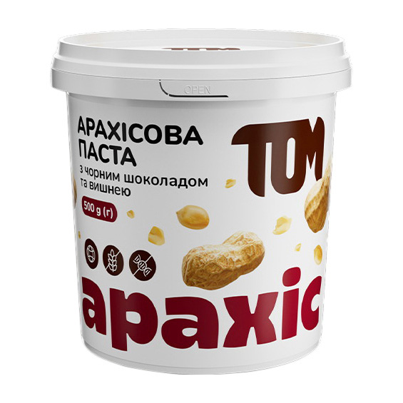 Арахисовое масло с черным шоколадом и вишней (500 g) Арахисовое масло с черным шоколадом и вишней (500 g)