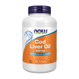 Cod Liver Oil 650 mg (250 softgels)