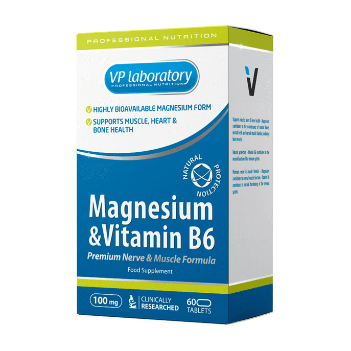 Magnesium & Vitamin B6 (60 tabs) Magnesium & Vitamin B6 (60 tabs)
