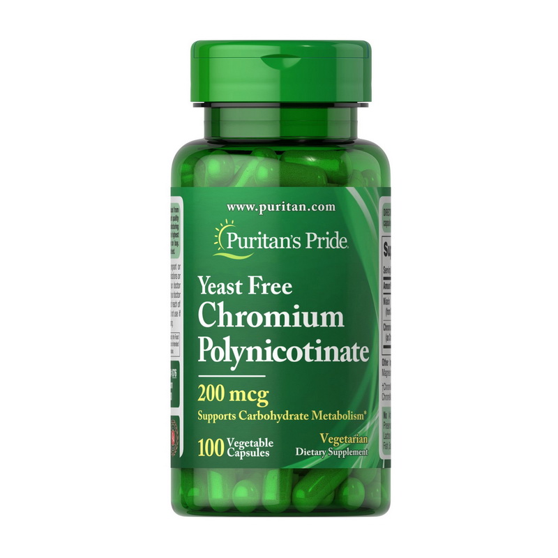 Chromium Polynicotinate 200 mcg Yeast Free (100 veg caps) Chromium Polynicotinate 200 mcg Yeast Free (100 veg caps)