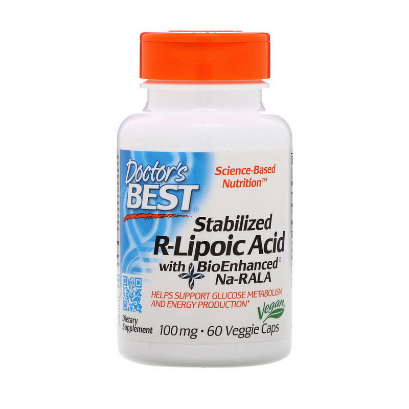 Stabilized R-Lipoic Acid 100 mg (60 veg caps) Stabilized R-Lipoic Acid 100 mg (60 veg caps)