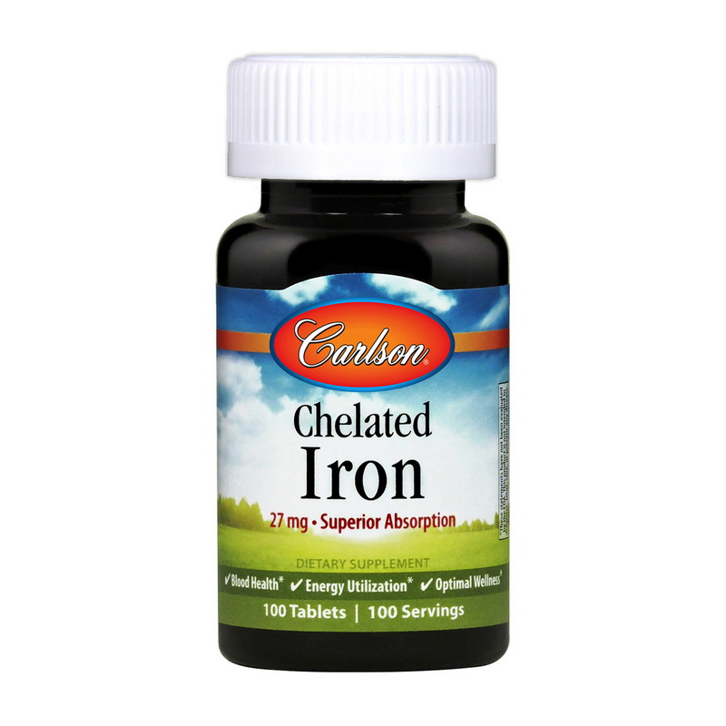 Chelated Iron 27 mg (100 tabs) Chelated Iron 27 mg (100 tabs)