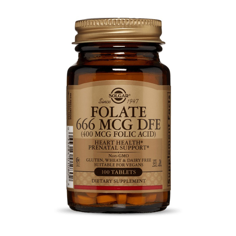 Folate 666 mcg DFE (Folic Acid 400 mcg) (100 tabs) Folate 666 mcg DFE (Folic Acid 400 mcg) (100 tabs)